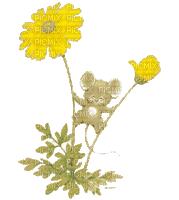 minou-flower-yellow-mouse-animation - Darmowy animowany GIF