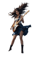 Девушка с гитарой - бесплатно png