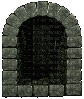 dungeon window (rotting-cave-fungus) - Ingyenes animált GIF