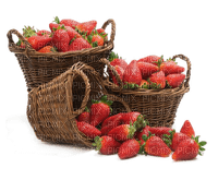strawberries  baskets - Free PNG