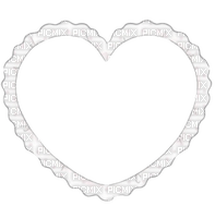 heart lace frame - png gratuito
