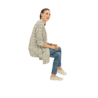 woman sitting - kostenlos png