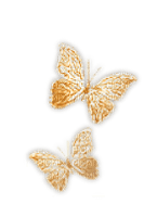 Gold yellow butterflies deco [Basilslament] - bezmaksas png