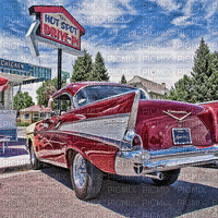 car drive in vintage style voiture gif fond