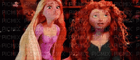 Rapunzel Merida - Бесплатный анимированный гифка