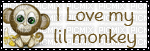 LOVE MY LITTLE MONKEY - GIF animé gratuit