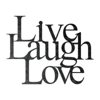 Kaz_Creations Logo Text Live Laugh Love - png gratis