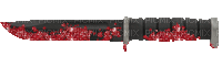 red glitter knife - 免费动画 GIF