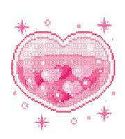 Pixel Pink Heart - GIF animado gratis