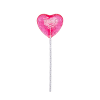 pink heart lolipop - png ฟรี