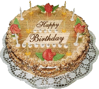 Geburtstag, Torte - Gratis animeret GIF