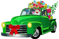 Christmas car, truck, bp - ilmainen png