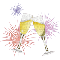 glass of champagne - zdarma png