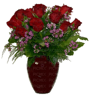 vaza s cvijećem - Bezmaksas animēts GIF