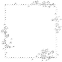 soave frame winter snowflake deco white - Free PNG