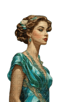 teal woman - ilmainen png