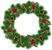 x mas wreath - PNG gratuit