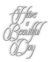 soave text have a beautiful day white - PNG gratuit