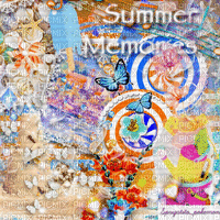 background orange blue summer - Gratis animeret GIF