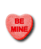 Be Mine.Candy.Heart.Red - PNG gratuit
