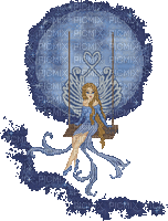 Pixel Moon Swing Fairy - Бесплатни анимирани ГИФ