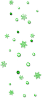 Snowflakes.Gems.Green - zadarmo png