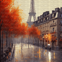 kikkapink autumn paris background - png gratis