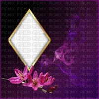 Fond violet losange debutante fleurs roses purple bg pink flower white lozenge - png gratis