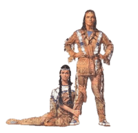 Amérindiens (Winnetou et Nscho-tschi) - darmowe png