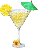 soave deco summer cocktail fruit tropical lemon - PNG gratuit