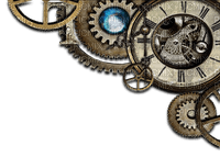 steampunk clock bp - zadarmo png