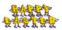 happy eastern - GIF animé gratuit