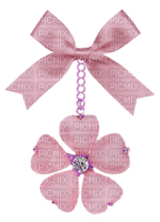 Kaz_Creations Deco Ribbons Bows Colours Hanging Dangly Things Flower - Free PNG