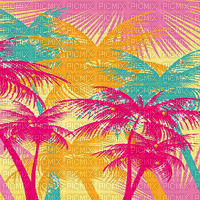 soave background animated summer palm leaves - 免费动画 GIF