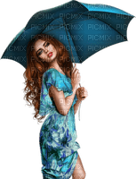 kvinna-paraply - PNG gratuit