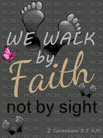 We walk by faith - GIF animé gratuit