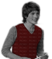 Gregg Sulkin Black and Red Greyscale - gratis png
