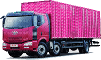 crappy pink glitter truck - 免费动画 GIF