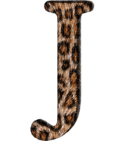 Lettre J. Leopard - zdarma png