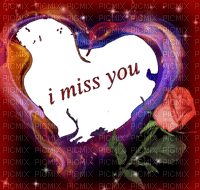 Miss You Heart - nemokama png