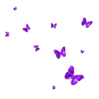 Butterflies Purple - PNG gratuit