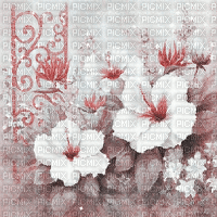 soave background animated  flowers spring pink - Animovaný GIF zadarmo