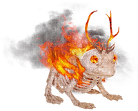 FLAMING SKELETON FROG YEAH BABY LET'S GO - фрее пнг