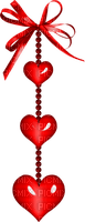 Hanging.Hearts.Red - 無料png