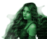 Y.A.M._Gothic angel green - gratis png