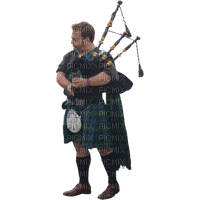 Kaz_Creations Scottish Man Homme Bagpipes - zadarmo png