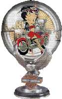 Boule sur pied - Betty Boop - aigle Harley