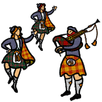 Scottish dance, bagpipes bp - Bezmaksas animēts GIF