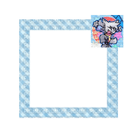 Small blue frame - zdarma png