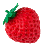 plastic toy strawberry - GIF animado gratis